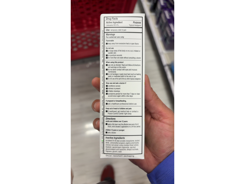 Will Perform Fast-Acting Lidocaine Pain Relief Roll-On, 3 fl oz