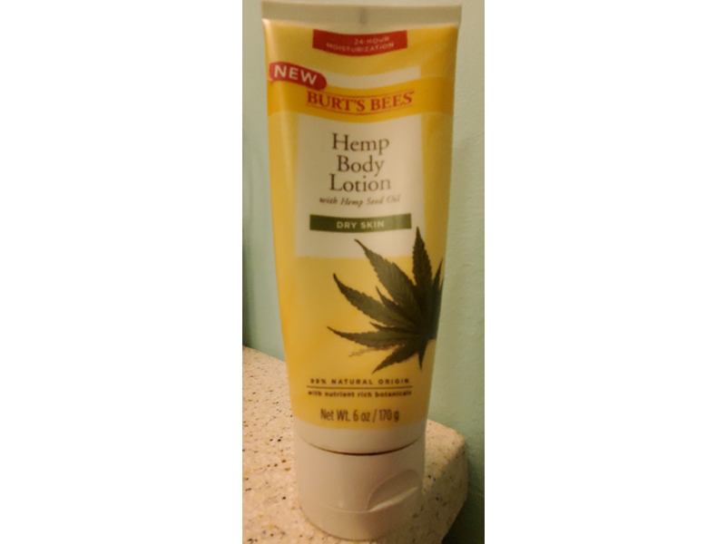 Burt's Bee Hemp Body Lotion, Hemp Seed Oil, 6 oz/170 g
