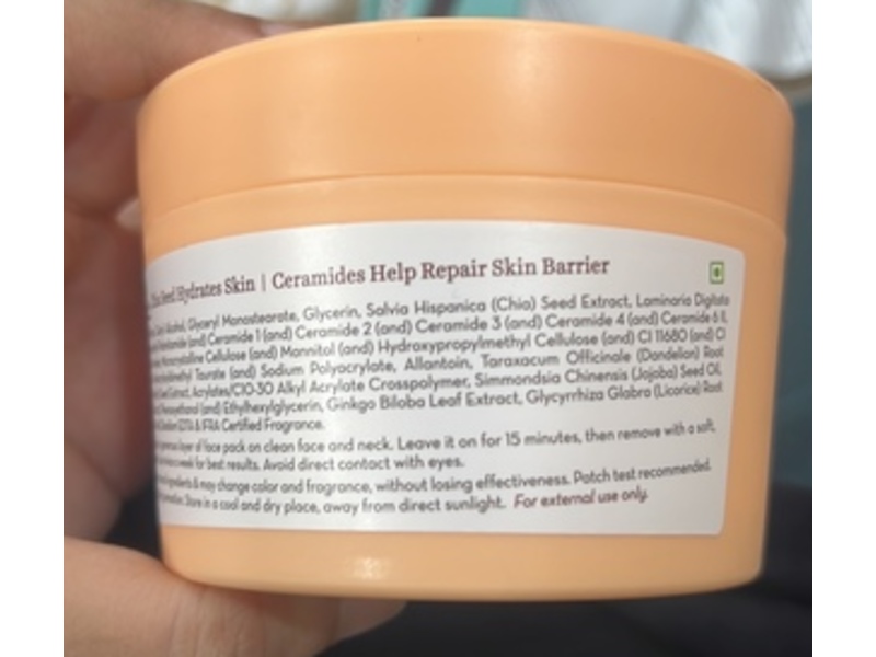 Mamaearth Face Pack, Chia Hydra Calm, 7.05 oz