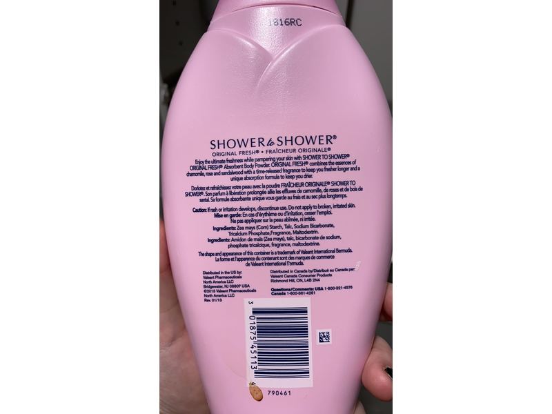 Shower To Shower Original Fresh Body Powder, 13 oz/368 g