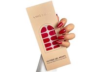 Sassy Saints Uv Free Gel Nail Wraps, Red Alert, 22 Count - thumbnail 1