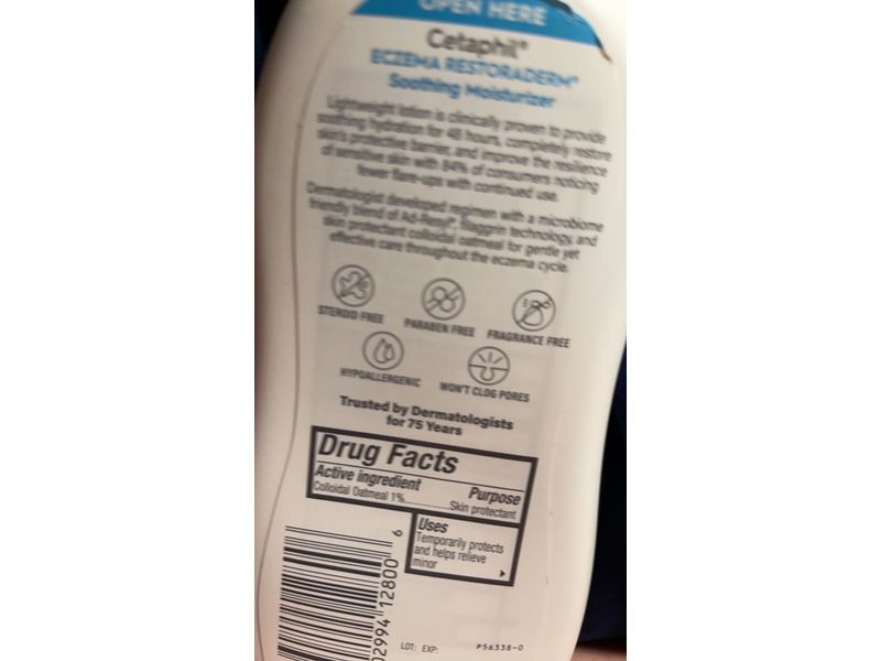 Cetaphil Eczema Estroderm Soothing Moisturizer, 10 oz, Pack Of 3