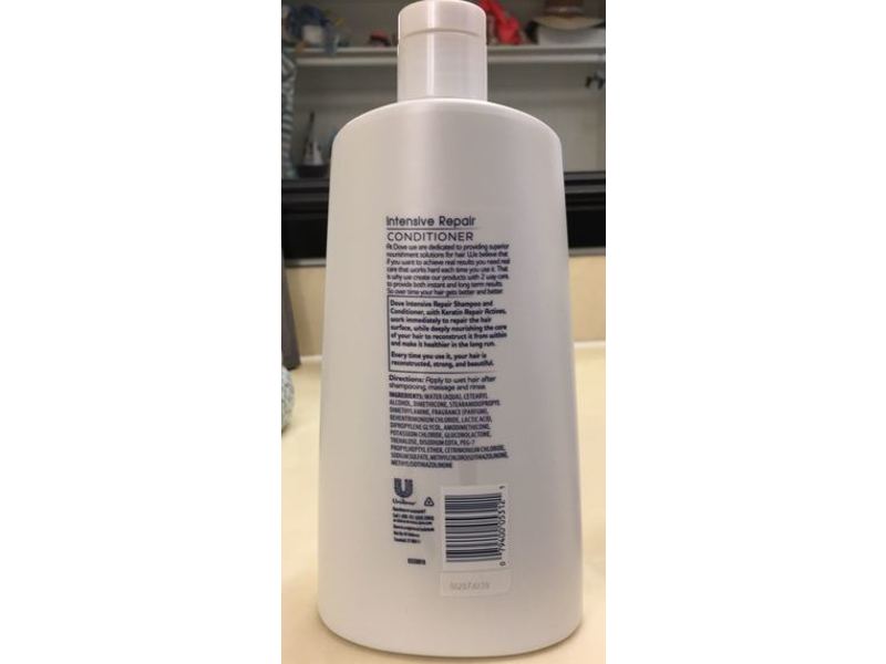 Dove Intensive Repair Conditioner, 25.4 fl oz/750 mL