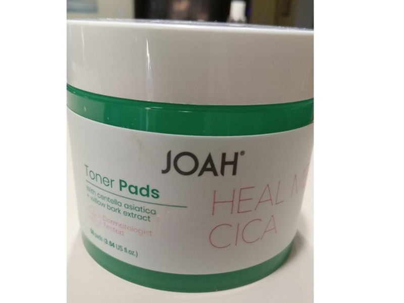 Joah Heal Me CICA Toner Pads, Centella Asiatica + Willow Bark Extract, 3.04 fl oz, 50 Count