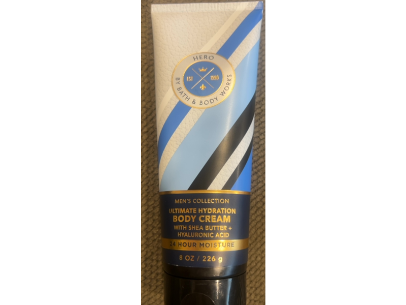 Bath & Body Works Hero Body Cream, Shea Butter + Hyaluronic Acid, 8 oz/226 g