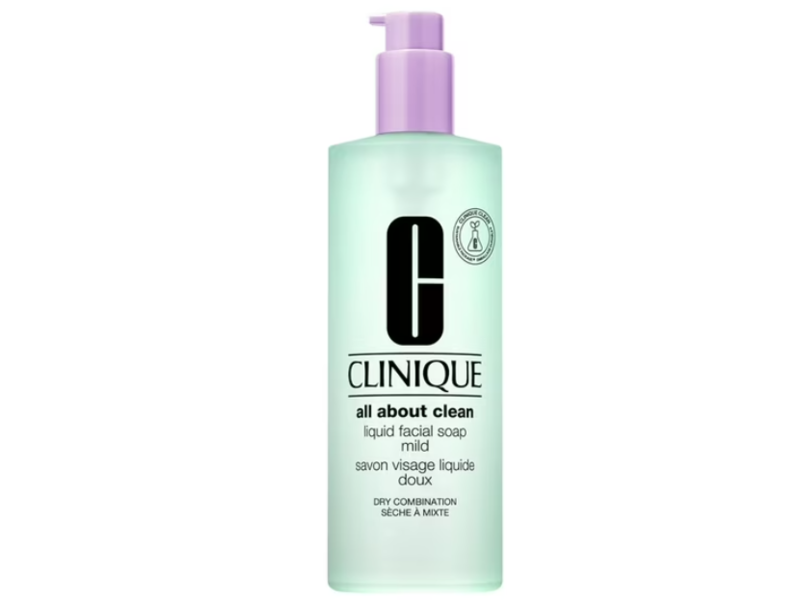 Clinique Liquid Facial Soap, Mild, 13.5 fl oz/400 mL.
