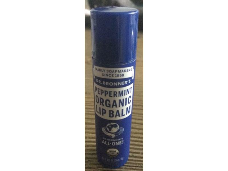 Dr. Bronner's All-One! Organic Lip Balm, Peppermint, 0.15 oz/4 g