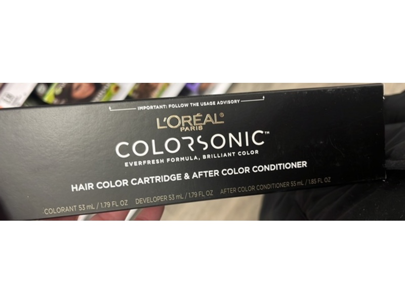 L'Oreal Paris Colorsonic Permanent Hair Dye Cartridge & After Conditioner, 5G Medium Gold Brown