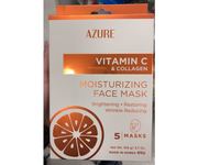 Azure Vitamin C & Collagen Moisturizing Face Mask, 3.7 oz/105 g, 5 Count - Image 3
