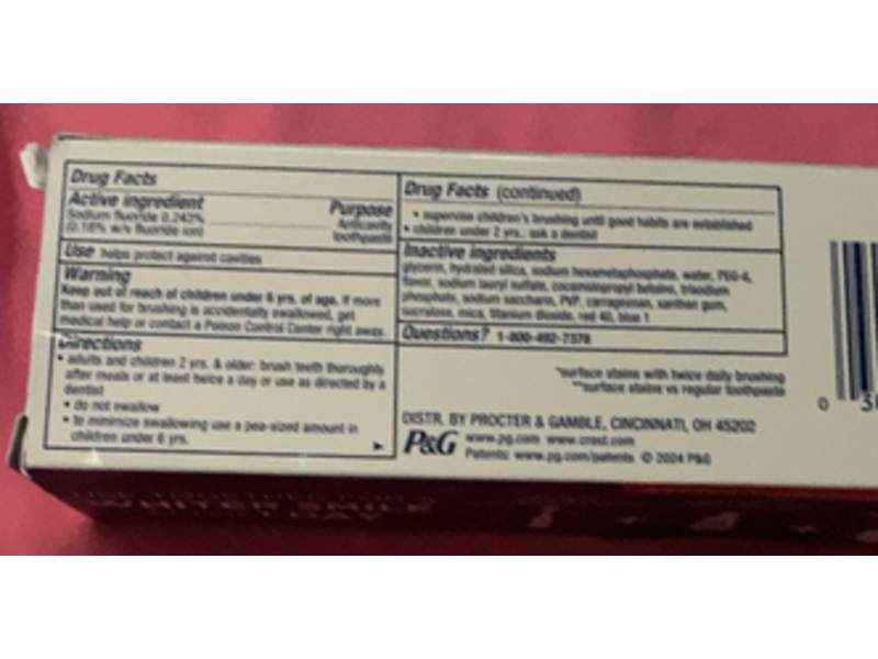 Crest 3D White Brilliance Toothpaste, Luminous Purple, 4.6 oz/130 g, Pack Of 3