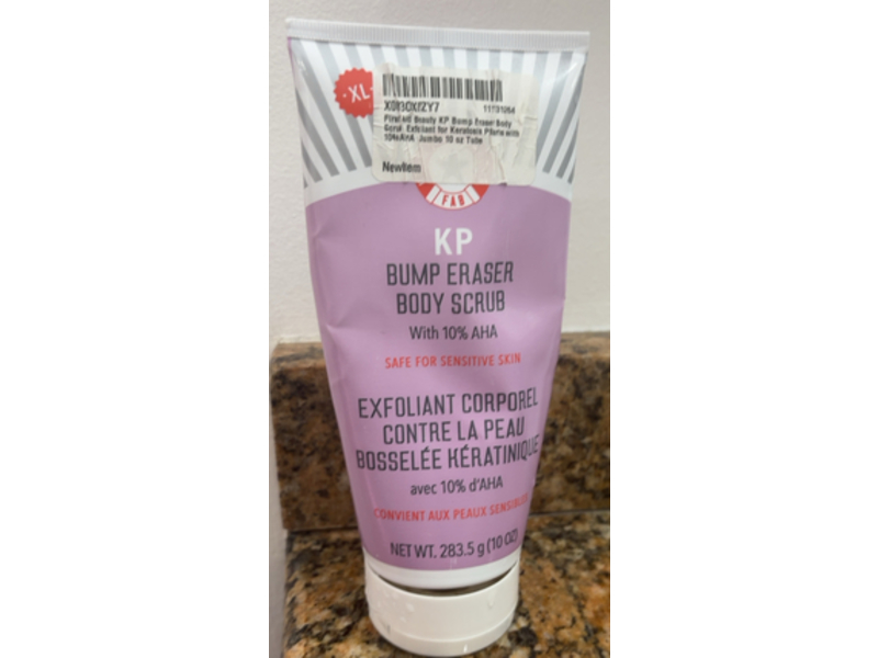 First Aid Beauty Kp Bump Eraser Body Scrub, 10% AHA, 10 oz/283.5 g