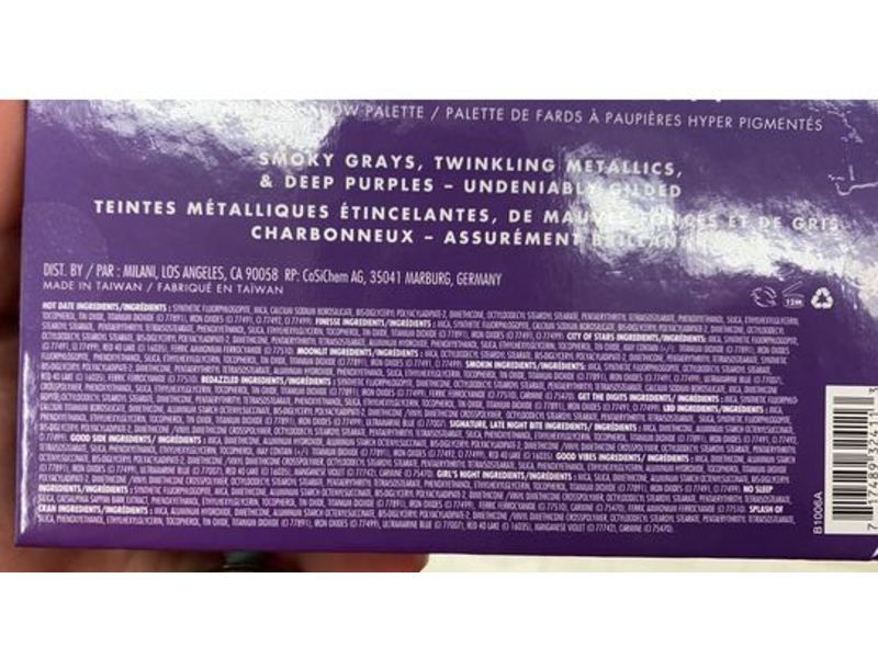 Milani Gilded Twilight Eyeshadow Palette, 0.32 oz/9 g