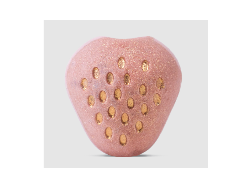 Pacha Soap Co Moisturizing Bath Bomb, Strawberry & Basil, 5 oz/142 g