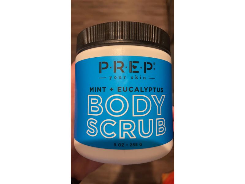 Prep Your Skin Body Scrub, Mint + Eucalyptus, 9 oz/255 g
