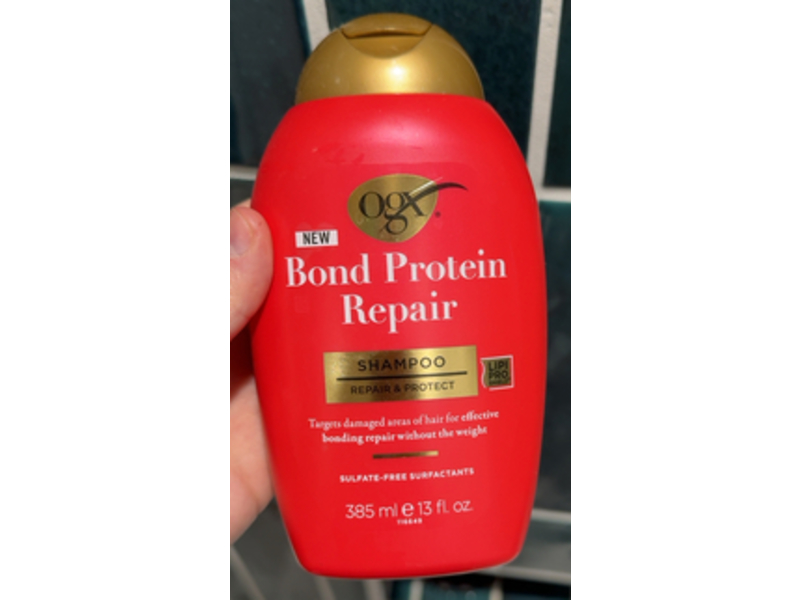 OGX Repair & Protect Bond Protein Shampoo, 13 fl oz/385 mL