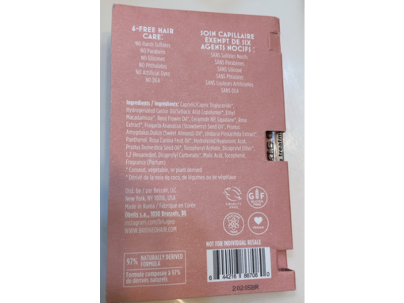 Briogeo Don't Despair Repair Strengthening Treatment oil, 0.07 fl oz/2 mL