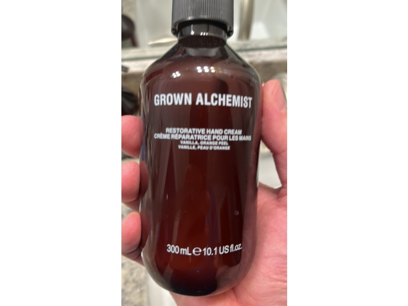Grown Alchemist Restorative Hand Cream, Vanilla & Orange Peel, 10.1fl oz/300 mL