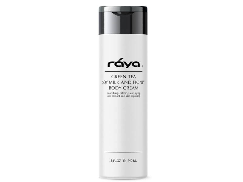 Raya Green Tea Soy Milk & Honey Body Cream, 8 fl oz/240 mL