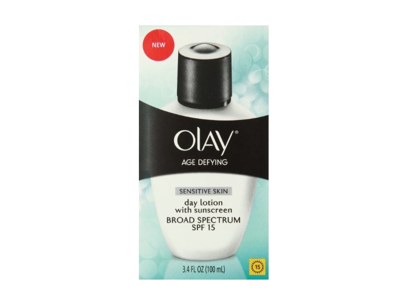Olay Age Defying Sensitive Skin Day Lotion, SPF 15, 3.4 fl oz/100 mL