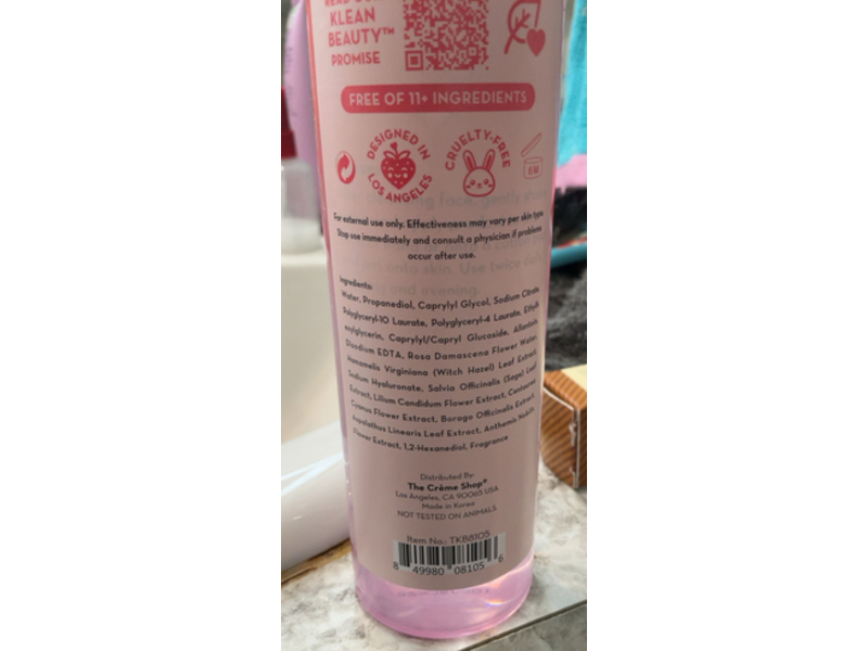 Creme Bio Botanical Toner, Rose, Cornflower, Witch Hazel, 6.76 fl oz/200 mL