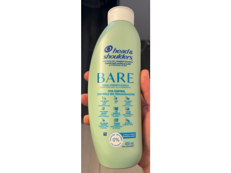 Head & Shoulders Bare Itch Control Dandruff Shampoo, 400 mL