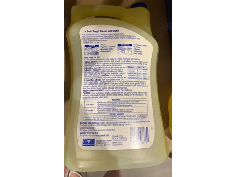 Lysol Clean & Fresh Multi Surface Cleaner, Sparkling Lemon & Sunflower, 210 fl oz/6.21 L