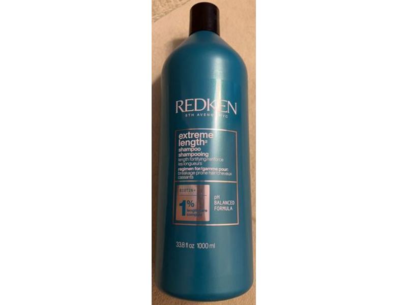 Redken Extreme Length Shampoo, Keratin + 1% Length Care Complex, 33.8 fl oz/1000 mL