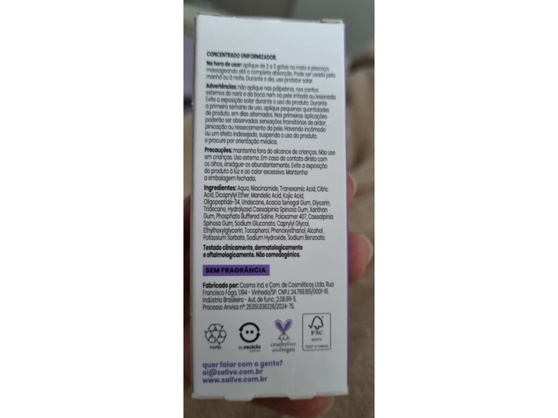 Sallve Super Serum, Niacinamida 20%, 30 mL