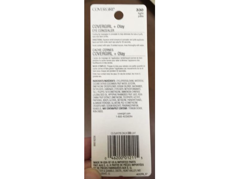 CoverGirl +Olay The Depuffer Eye Concealer, Light 330, 0.3 fl oz/10 mL