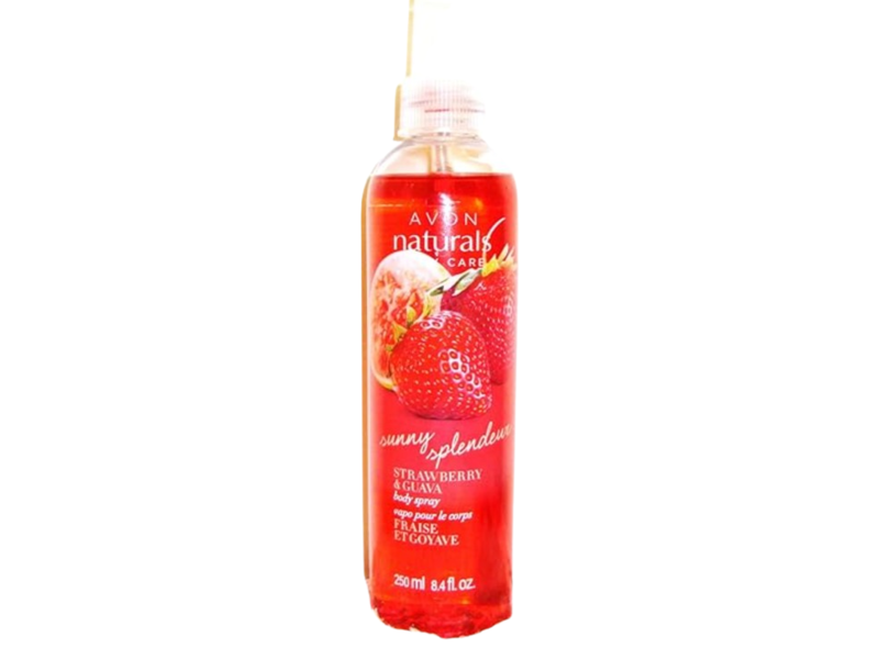 Avon Naturals Sunni Splendor Body Spray, Strawberry & Guava, 8.4 fl oz/250 mL