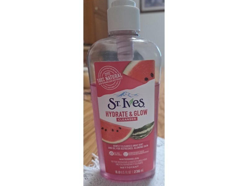 St.Ives Hydrate & Glow Cleanser, Watermelon, 8 fl oz/236 mL