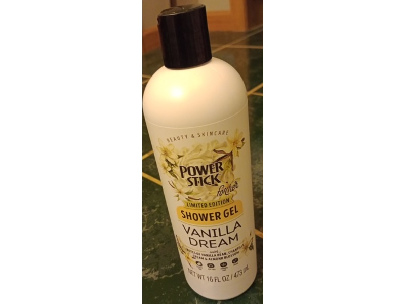 Beauty & Skincare Power Stick Shower Gel, Vanilla Dream, 16 fl oz/473 mL