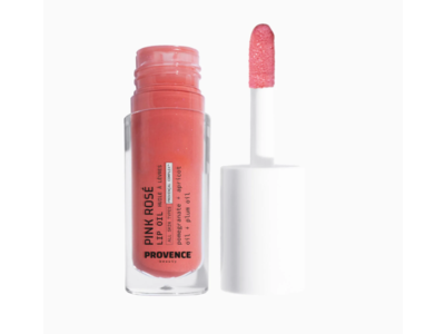 Provence Beauty Pink Rose Lip Oil, Pmegranate + Apricot Oil + Plum Oil, 0.2 fl oz/6 mL