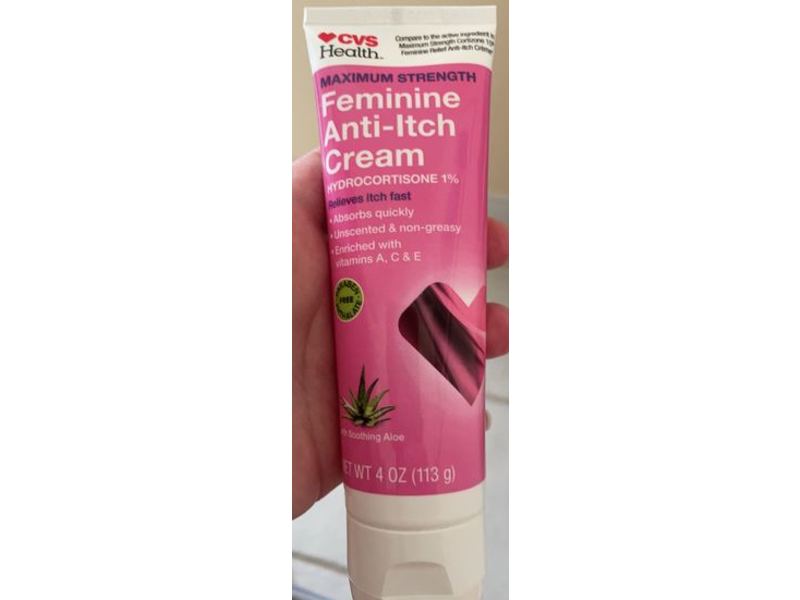 CVS Health Feminine Anti-Itch Cream, Soothing Aloe, 4 oz/113 g