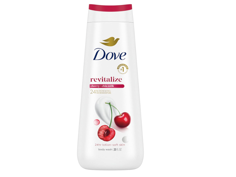 Dove Revitalizante Body Wash, Cherry & Chia Milk, 20 fl oz/591 mL
