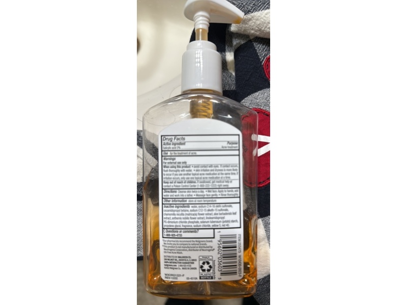 Walgreens Acne Wash, 2% Salicylic Acid, 9.1 fl oz/270 mL