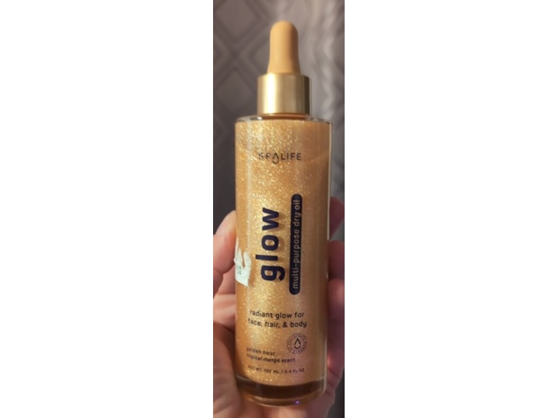 SpaLife Glow Multi-Purpose Dry Oil, Tropical Mango, 3.4 fl oz/100 mL