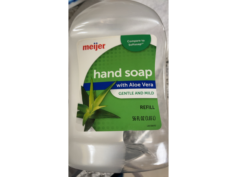 Meijer Gentle & Mind Hand Soap, Aloe Vera, 56 fl oz/1.65 L