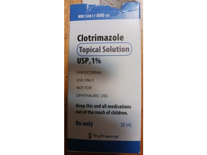 Clotrimazole Topical Solution 1%, 30 mL, TruPharma (Rx)