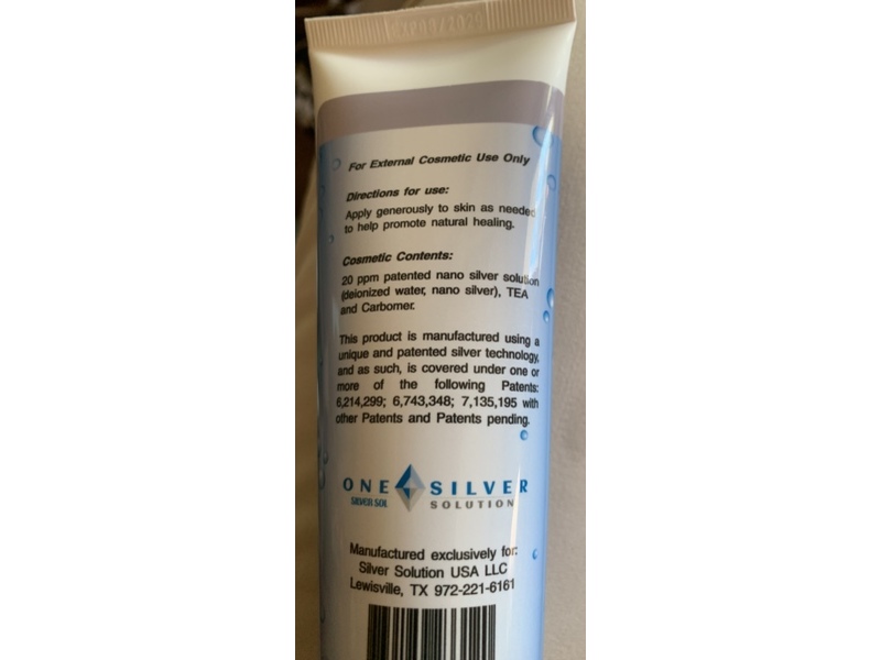 One Silver Solution Silver Gel, 4 fl oz/113 g