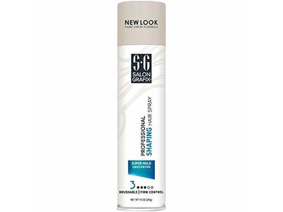 Salon Grafix Professional Shaping Hair Spray, Unscented, 10 oz/283 g, Pack Of 2