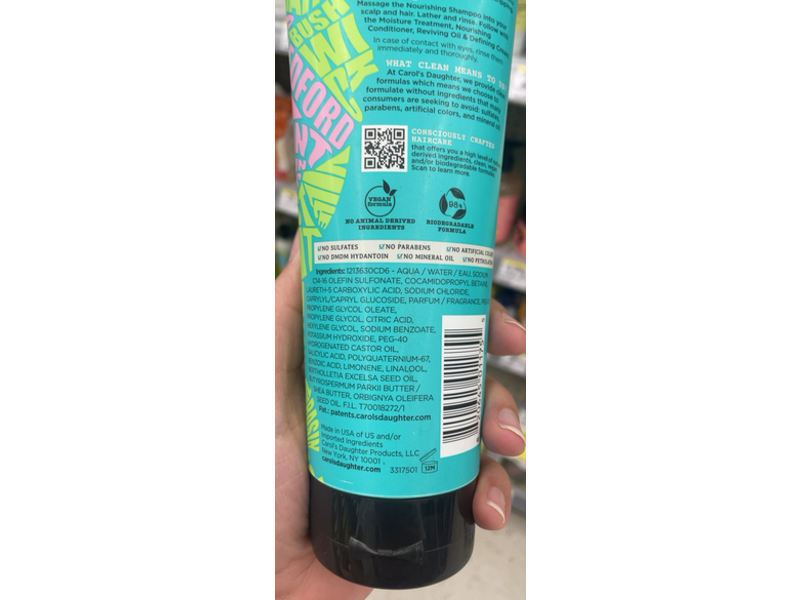 Carol's Daughter Born To Repair Nourishing Shampoo, Shea Butter, Babassu Oil, 11.0 fl oz/325 mL