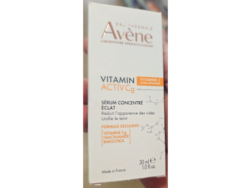 Avene Radiance Concentrated Serum, Vitamin Activ Cg, 1.0 fl oz/30 mL
