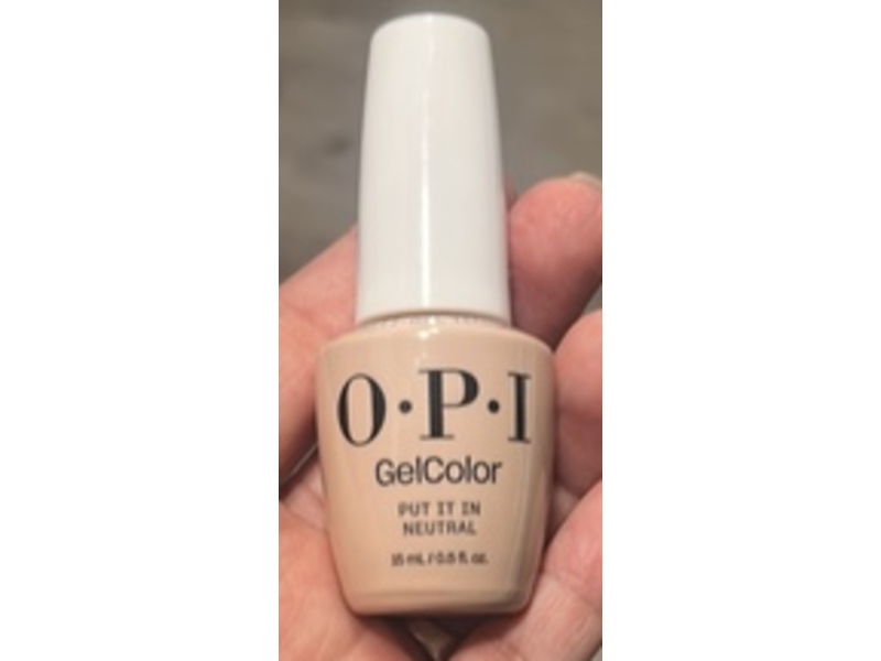 Opi Gelcolor Nail Polish, Put It In Neutral, 0.5 fl oz/15 mL