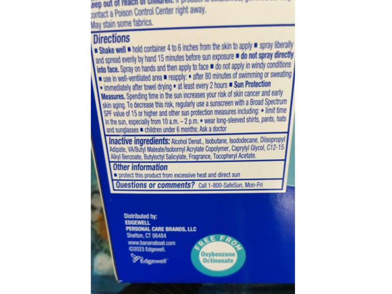 Banana Boat Sport Ultra Sunscreen Spray, SPF 50+, 6 oz/170 g, Pack Of 3