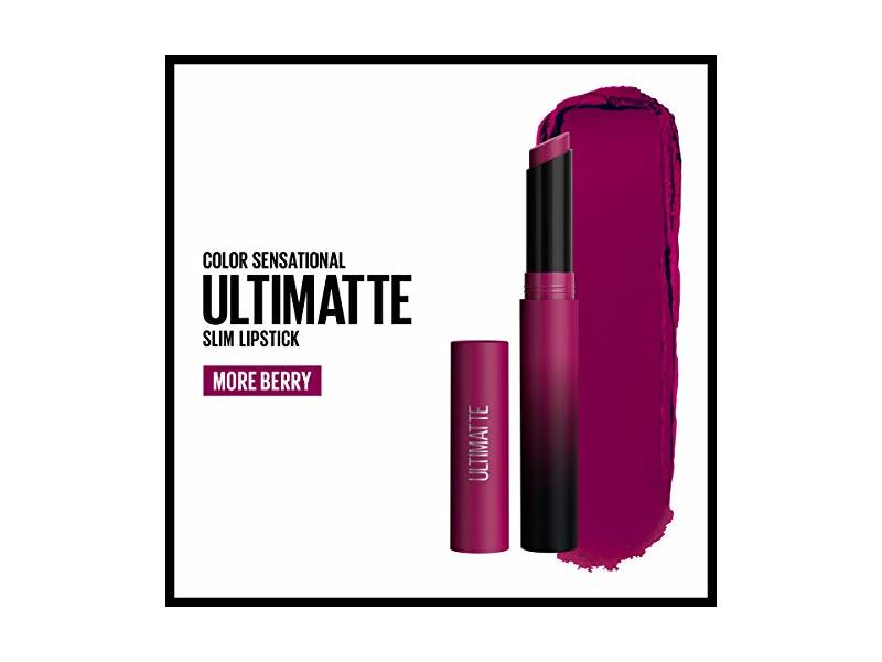 Maybelline Color Sensational Ultimatte Matte Lipstick,More Berry, 0.06 oz