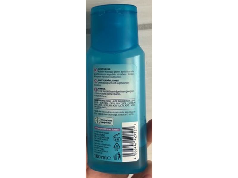 Balea Eye Make-Up Remover, 100 mL