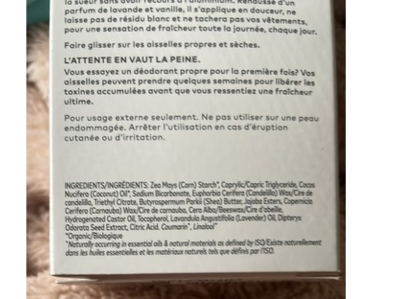 BeautyCounter The Clean Deodorant, Soft Lavender,