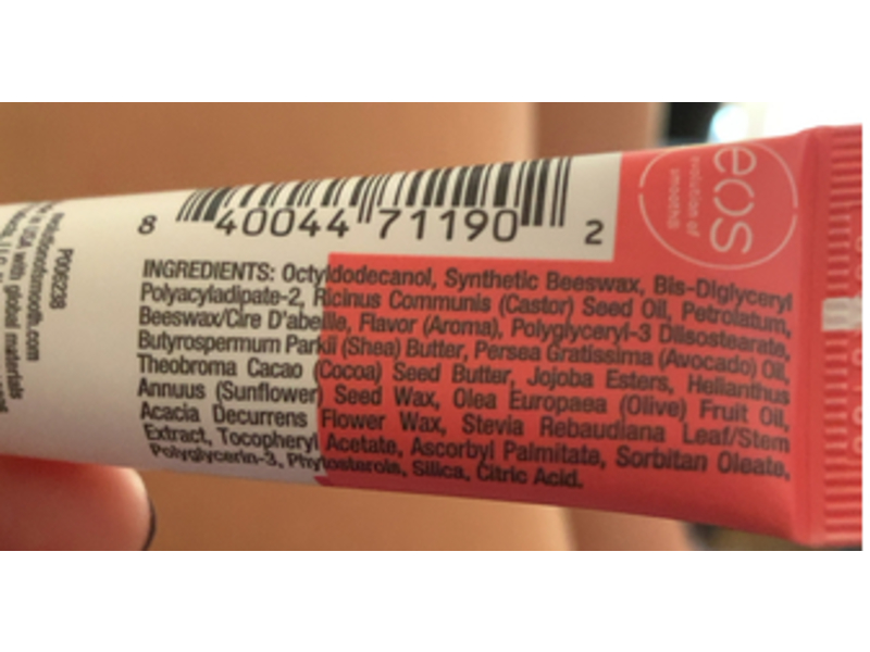 Eos Sunset Sips Moisture Lip Butter, Wild Cherry Slushie, 0.35 fl oz/10 mL