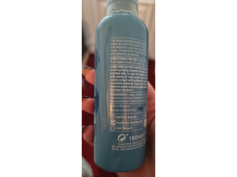 Style Expertise Salt Spray, Texture, 150 mL